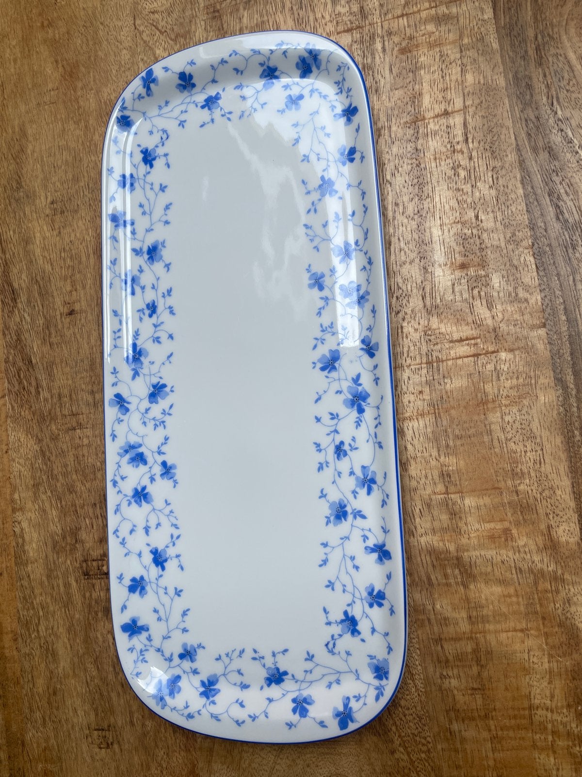 Arzberg serveerplateu met blauw bloemen 343, Ophalen