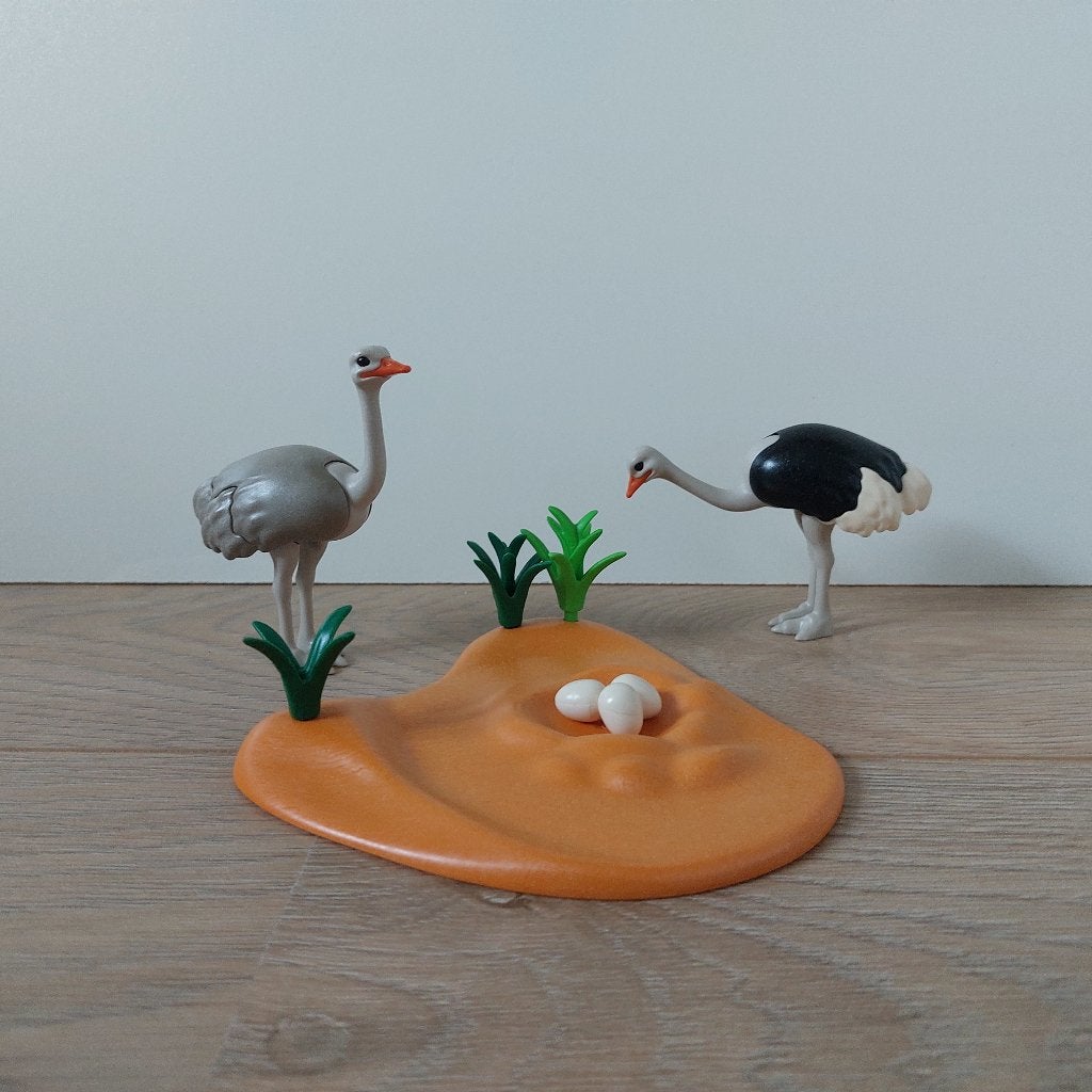 Playmobil - Struisvogels met nest (4831), Gebruikt, Complete set, Overige typen, Ophalen of Verzenden