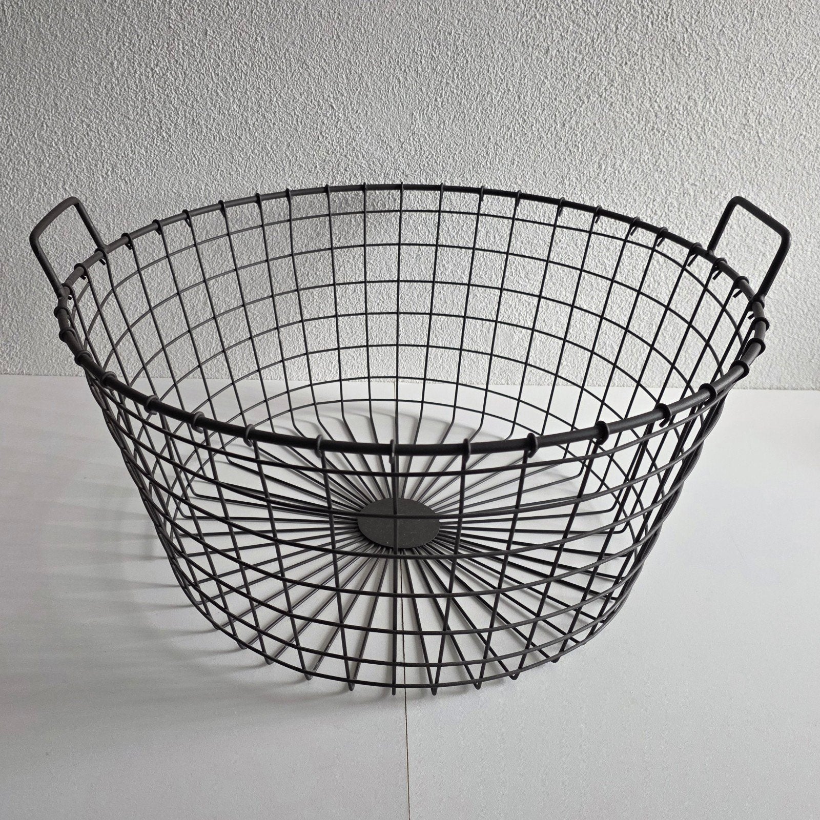 Metalen draadstaal mand opbergmand - grijs, Ophalen