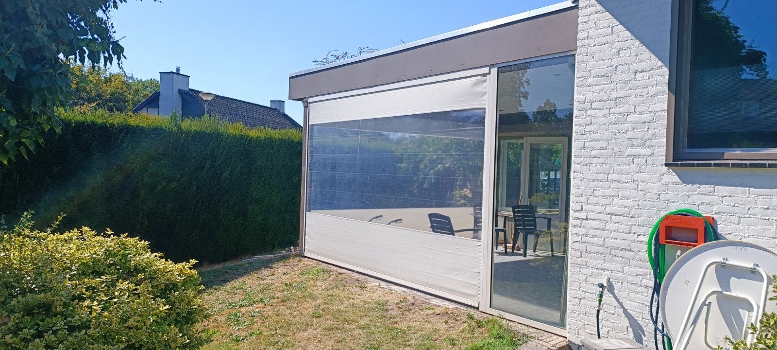 Screens met afstandsbediening, Doe-het-zelf en Verbouw, Ophalen, Wit, Minder dan 100 cm, Minder dan 100 cm