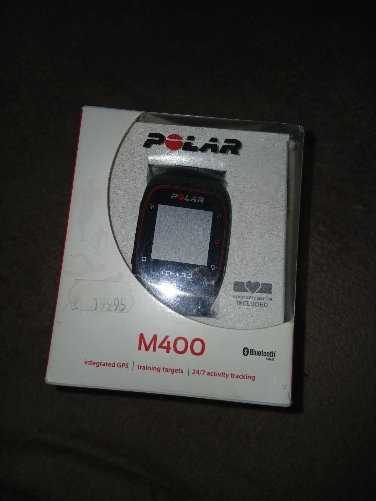 Polar M400 GPS sporthorloge met hartslagsensor, Ophalen, Zwart, Zo goed als nieuw, Waterdicht