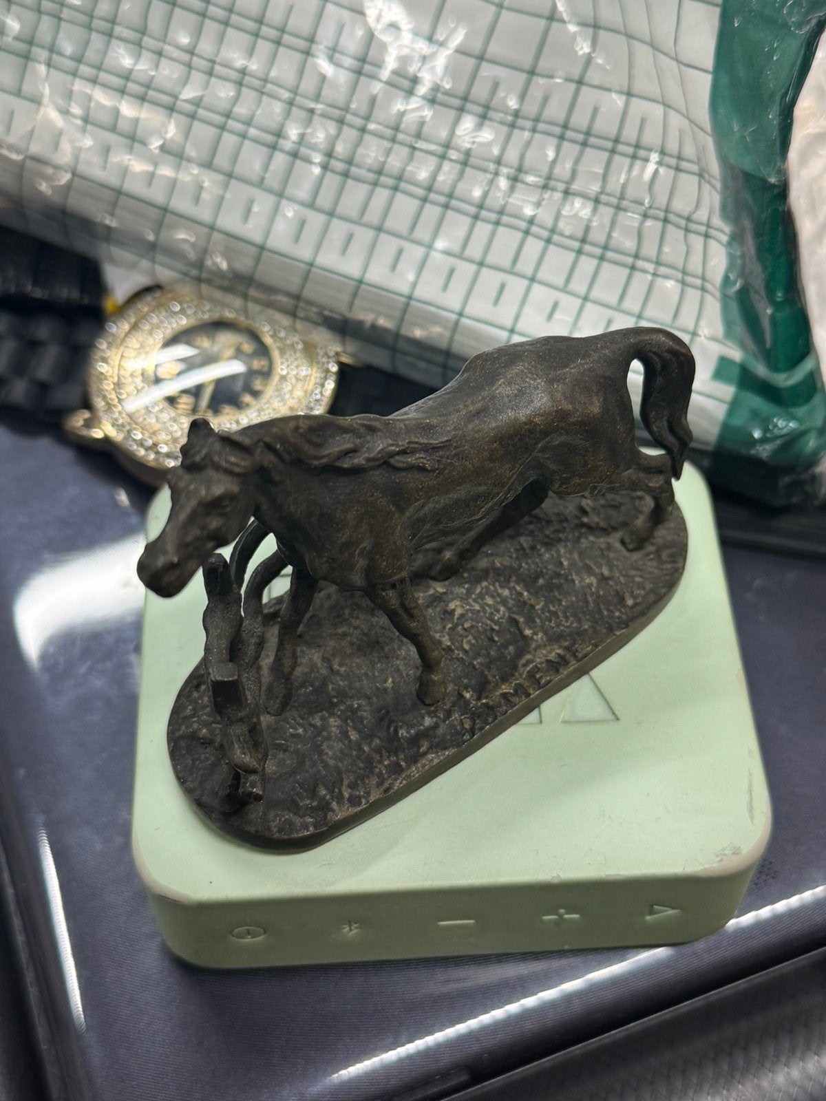 Bronzen paardje antiek, Ophalen, Zo goed als nieuw