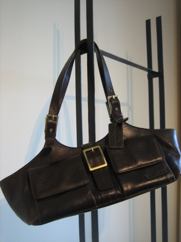 Zeer mooie exclusieve bruine handtas EMMY WIELEMAN, snazzeys, Verzenden, Zo goed als nieuw, Bruin, Handtas