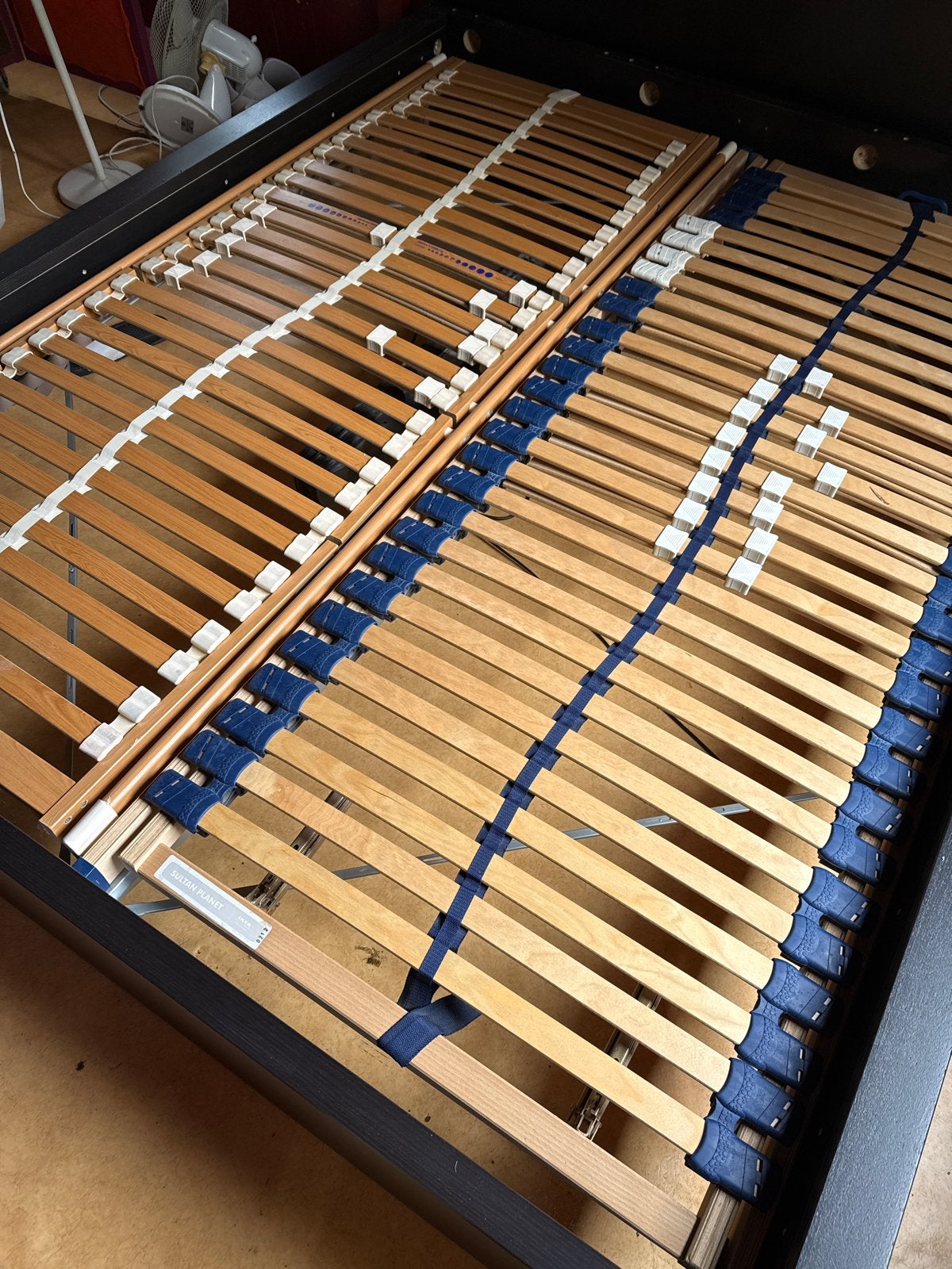 IKEA lattenbodems 80x200, Ophalen, Verstelbaar, Zwart, Tweepersoons
