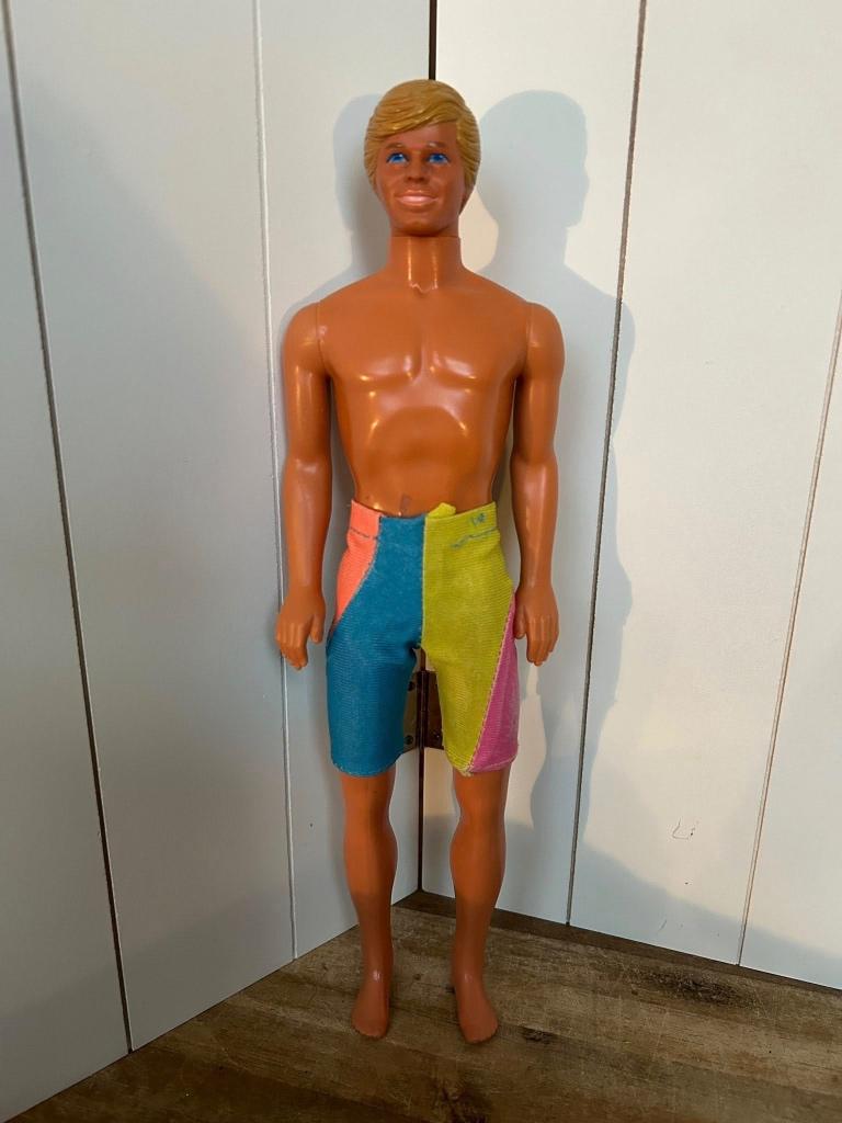 Vintage 1989 Barbie Wet 'n Wild Ken-pop, Verzamelen, Poppen, Ophalen of Verzenden, Gebruikt, Pop