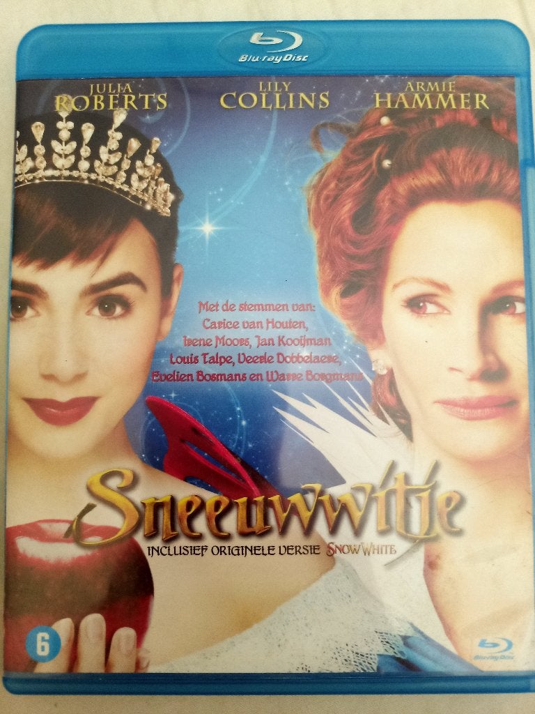 Sneeuwwitje - Julia Roberts - Mirror Mirror (2012) Blu-ray, Avontuur, Film, Ophalen of Verzenden, Zo goed als nieuw