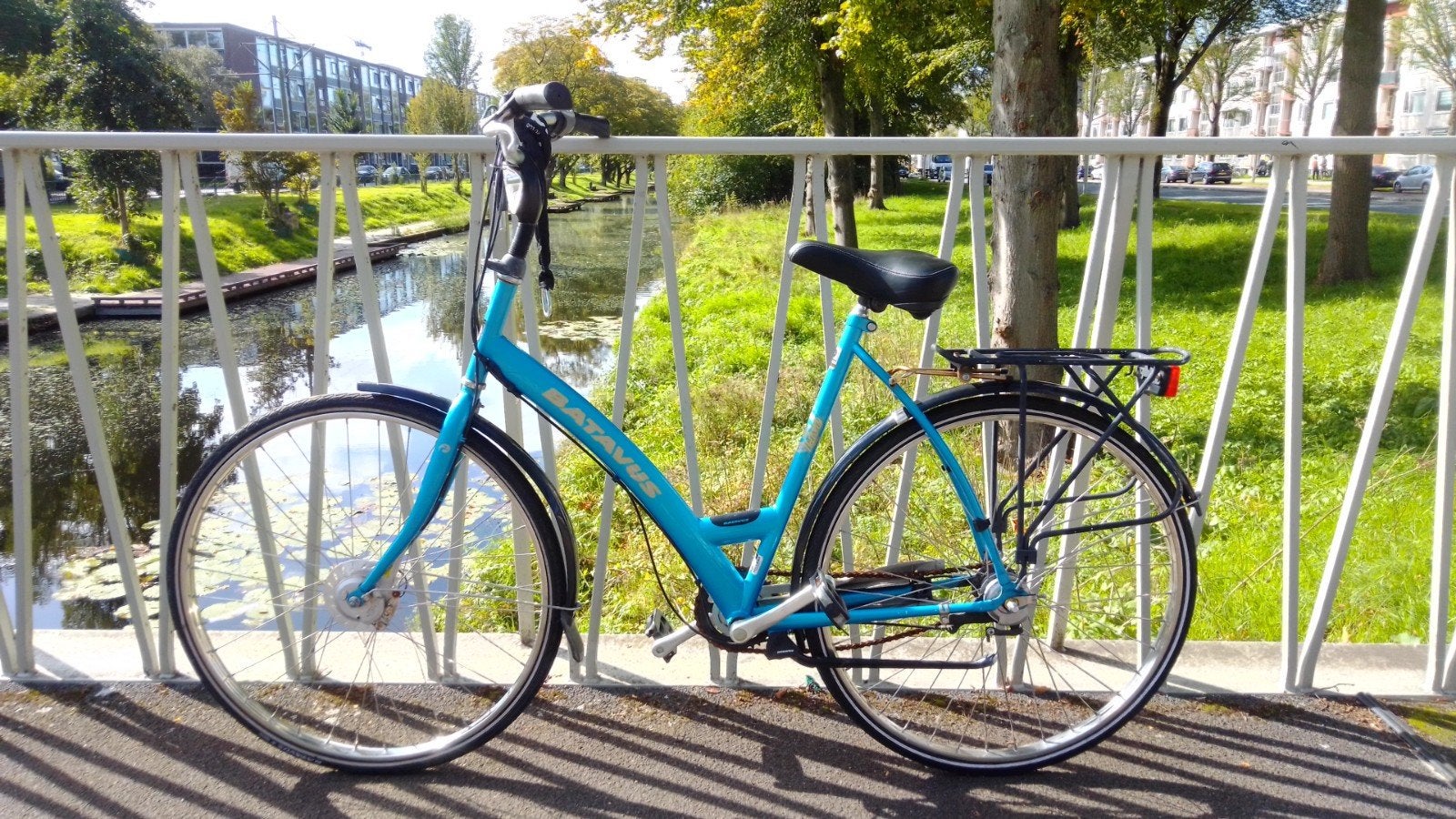 Batavus damesfiets - Lichtblauw, zo goed als nieuw, Terugtraprem, 53 tot 56 cm, Versnellingen, Batavus