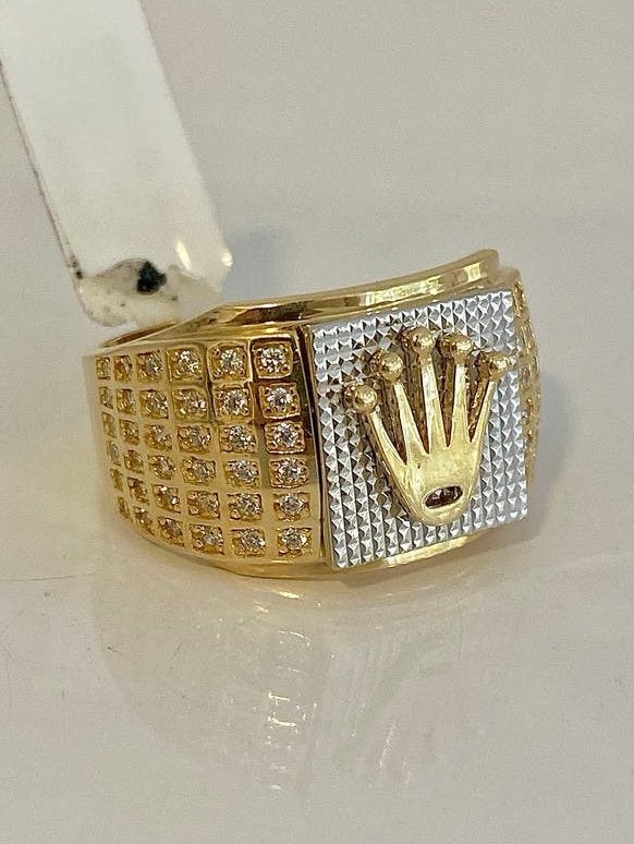 14k Gouden Massieve Rolex Ring, 20 of groter, Heer, Nieuw, Ophalen of Verzenden