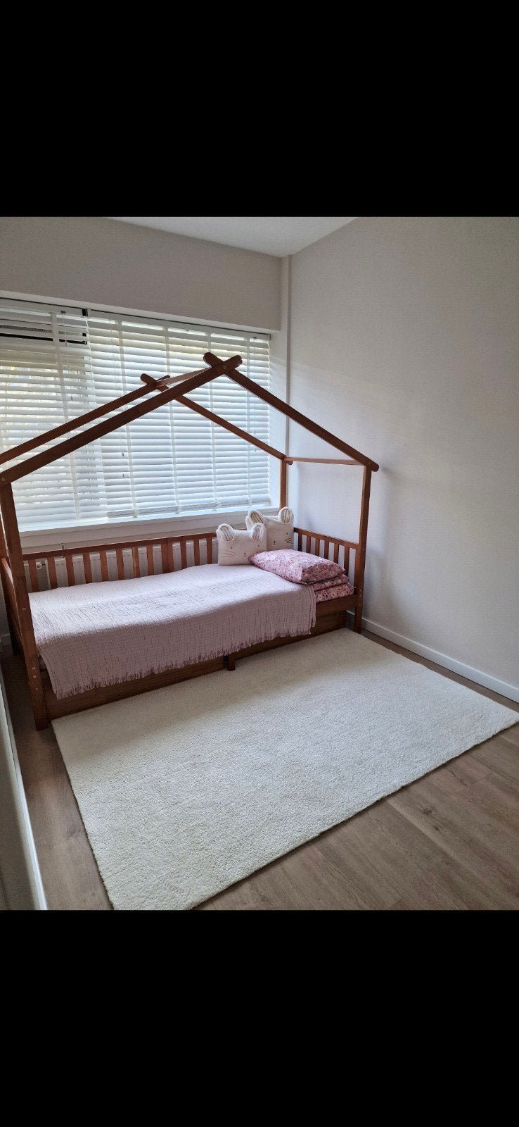 Bedhuisje Petite Amélie Maison 200x90 cm Walnoot met lades, Huis en Inrichting, Slaapkamer | Bedden, Ophalen, 90 cm, Eenpersoons