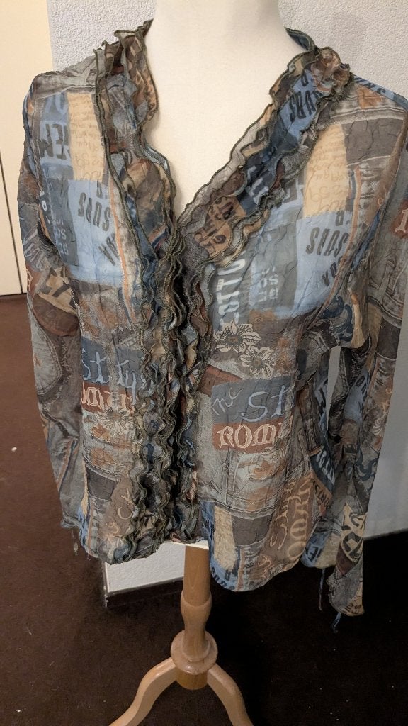 Blouse met aparte mouwen - Frou Frou - maat 42, Kleding | Dames, Overige kleuren, Verzenden, Maat 42/44 (L), Zo goed als nieuw