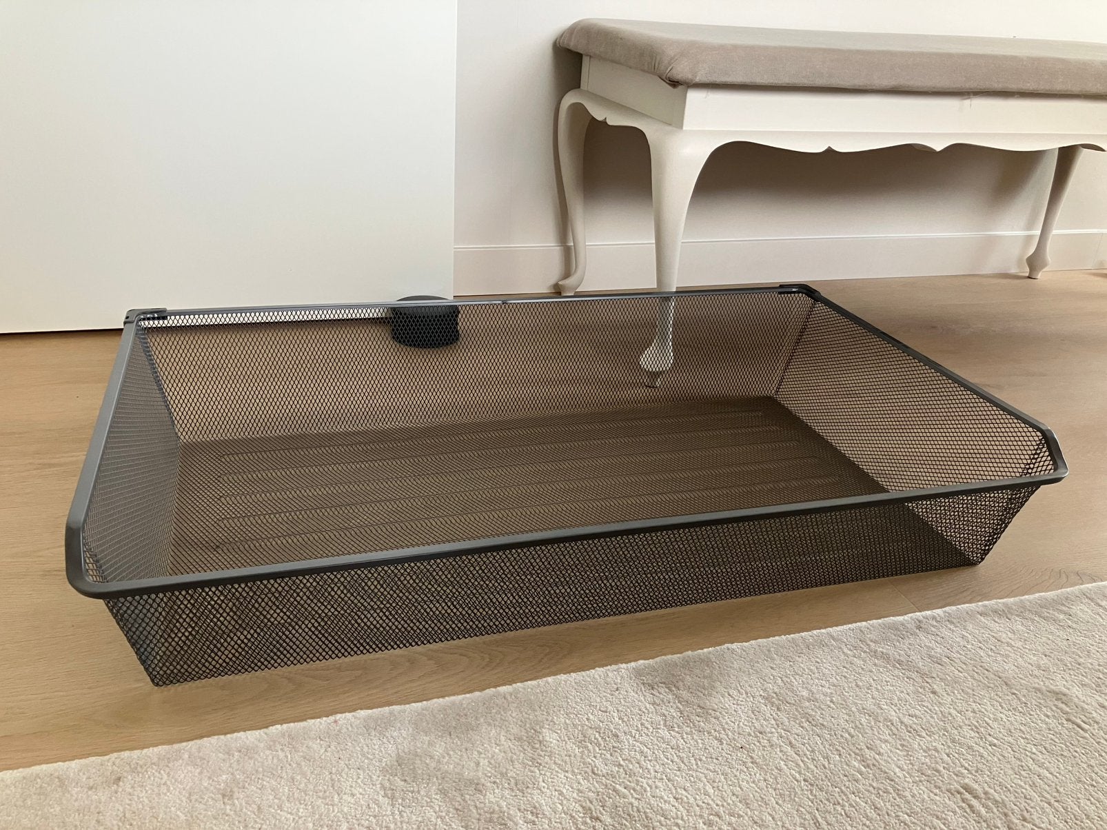 Komplement fijndraadmand donkergrijs 100x58 ZGAN, Ophalen, 50 tot 100 cm, Zo goed als nieuw, Minder dan 100 cm