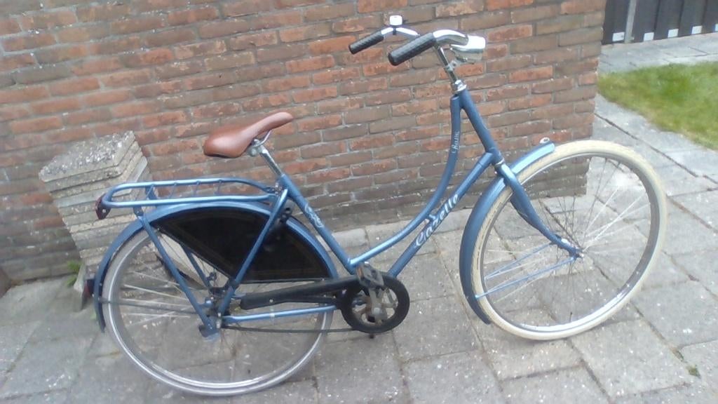 Paars blauwe omafiets, Ophalen, Terugtraprem, Gebruikt, 50 tot 53 cm