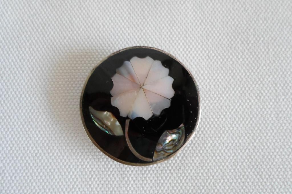 Broche Hanger Bloem Mexico, Sieraden, Tassen en Uiterlijk, Broches, Overige materialen, Minder dan 4 cm, Ophalen of Verzenden