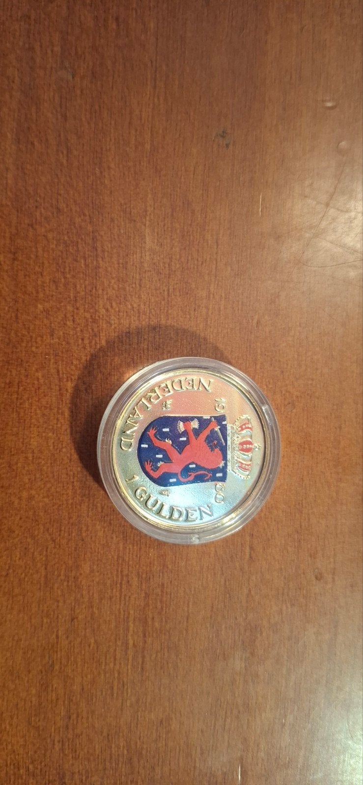 1 gulden goud kleurige munt Koningin Beatrix 1980, Ophalen of Verzenden, Koningin Beatrix, 1 gulden, Goud