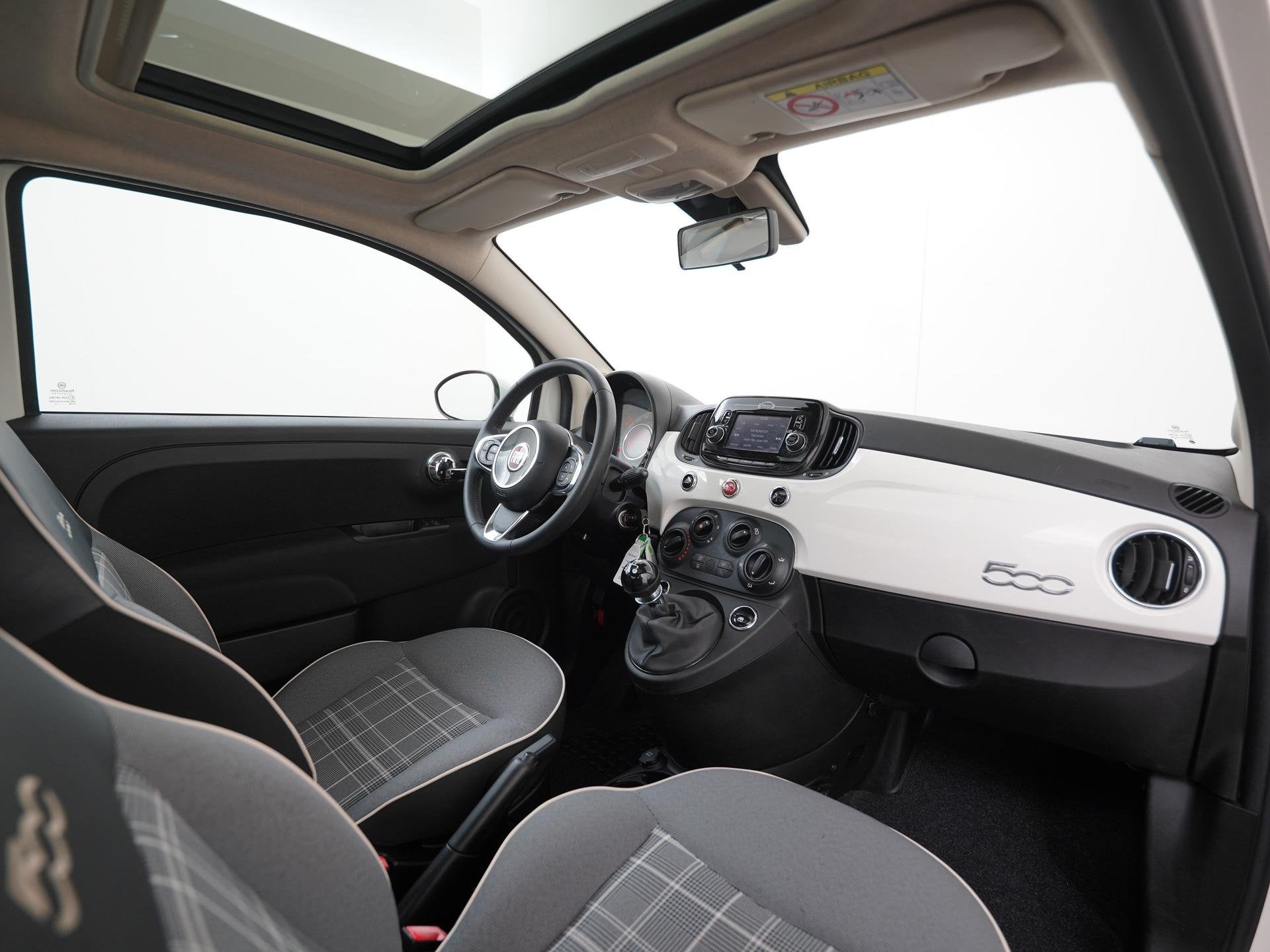 Fiat 500 0.9 TwinAir Turbo Collezione | Panoramadak | Naviga, Voorwielaandrijving, 12 maanden, Stof, Gebruikt