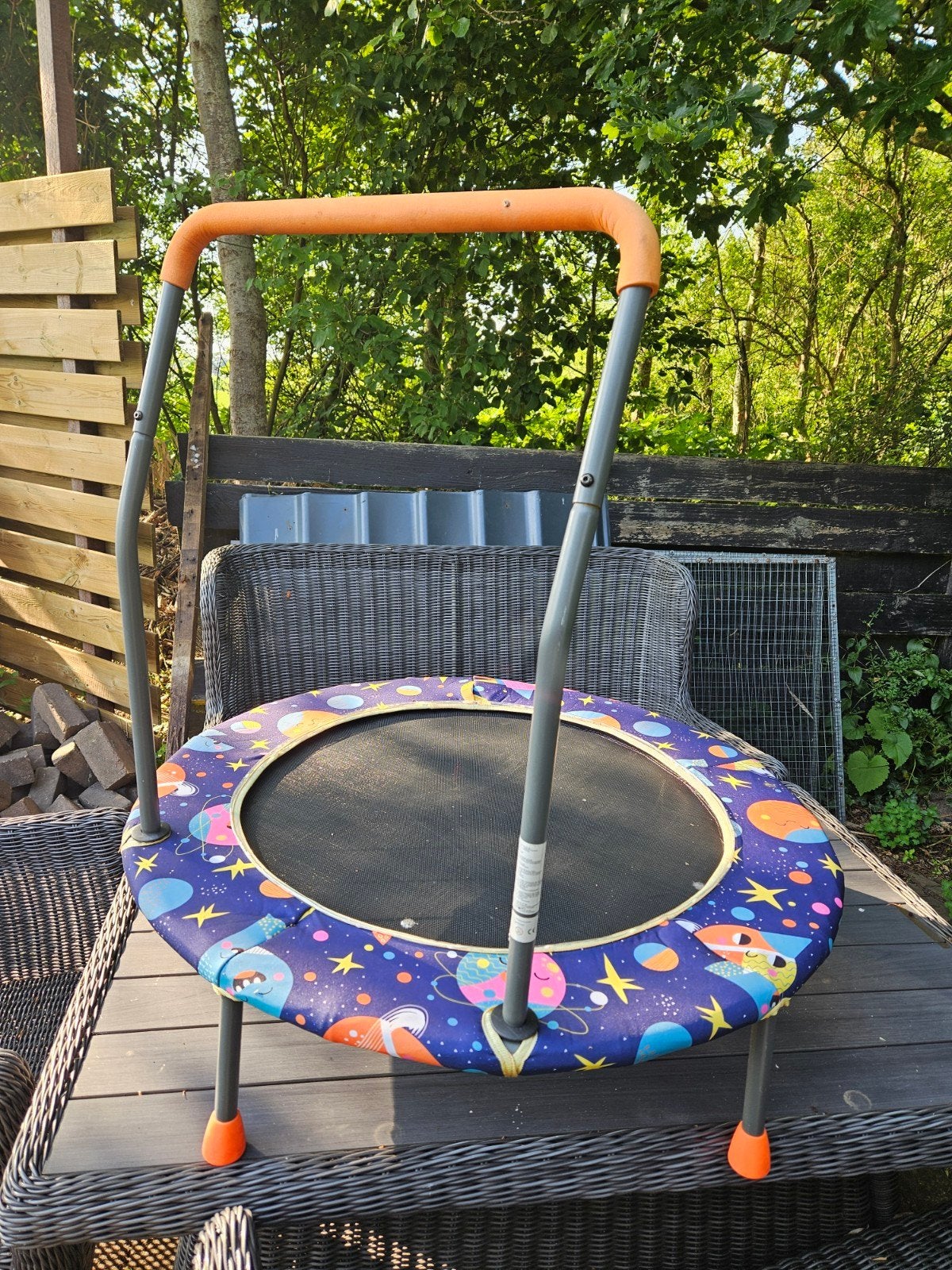 Kinder trampoline met handvat - Goede staat, Kinderen en Baby's, Ophalen, Gebruikt