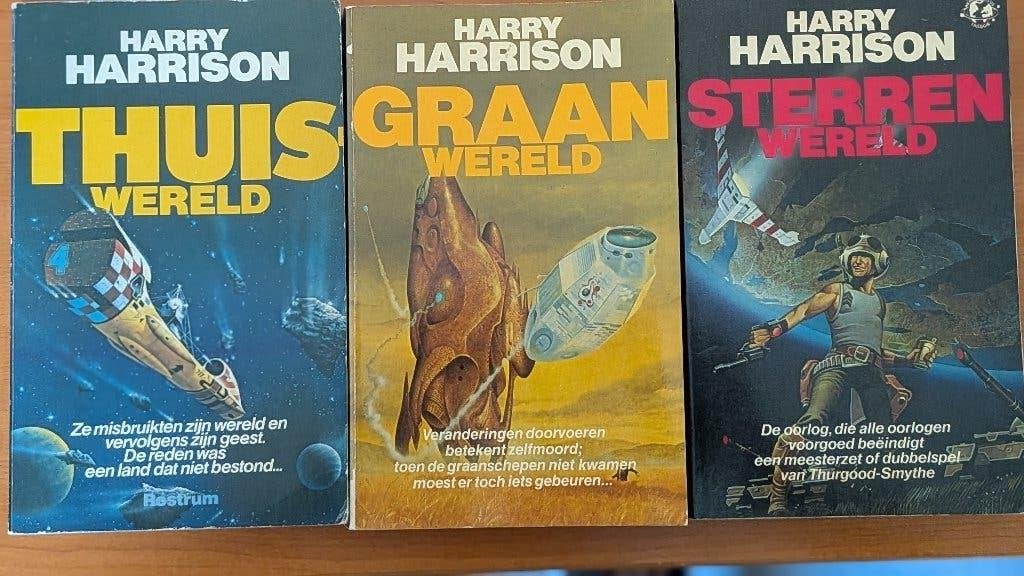 6 SF boeken Harry Harrison, Boeken, Fantasy, Gelezen, Ophalen