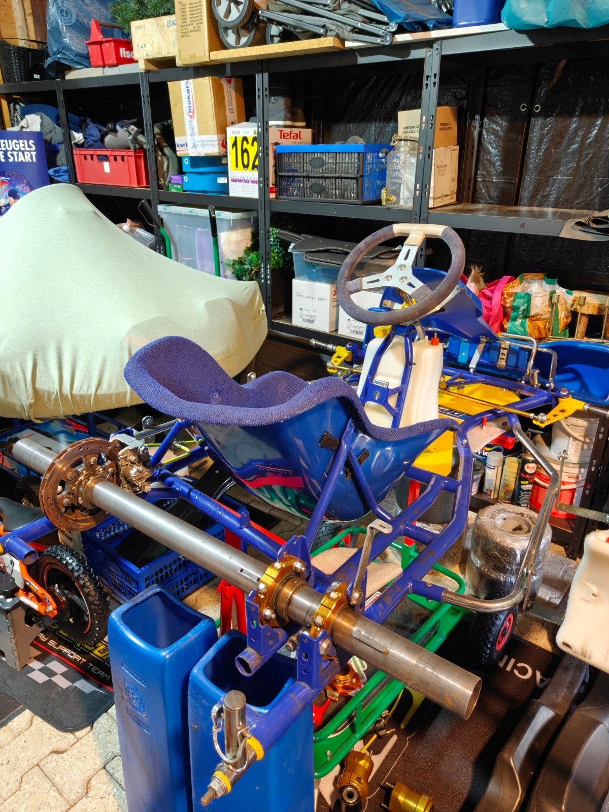 top kart rollend chassis, Ophalen, Kart