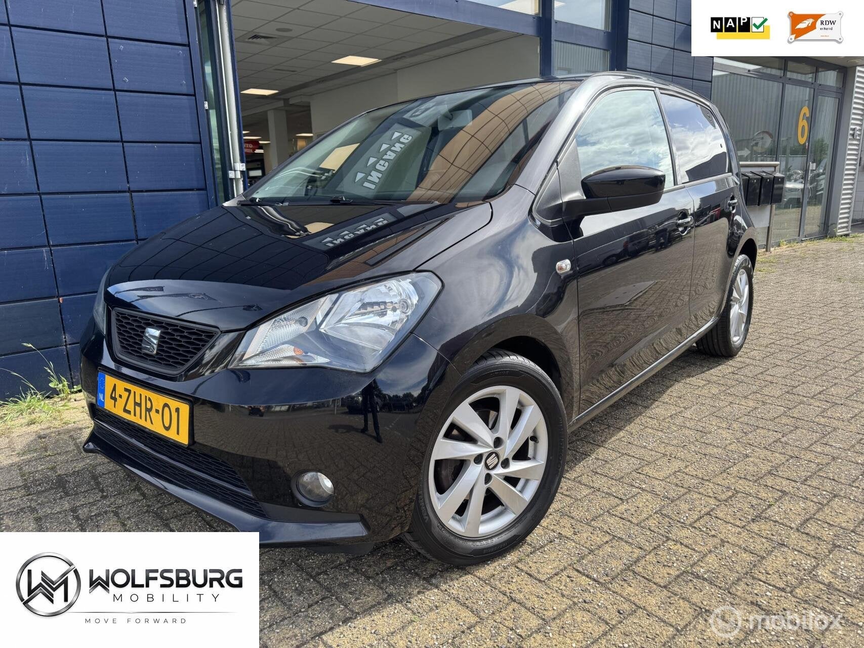 Seat Mii 1.0 Sport Dynamic | Nav.| NAP| NL| Regensens.| Incl, Voorwielaandrijving, Euro 5, Gebruikt, 840 kg