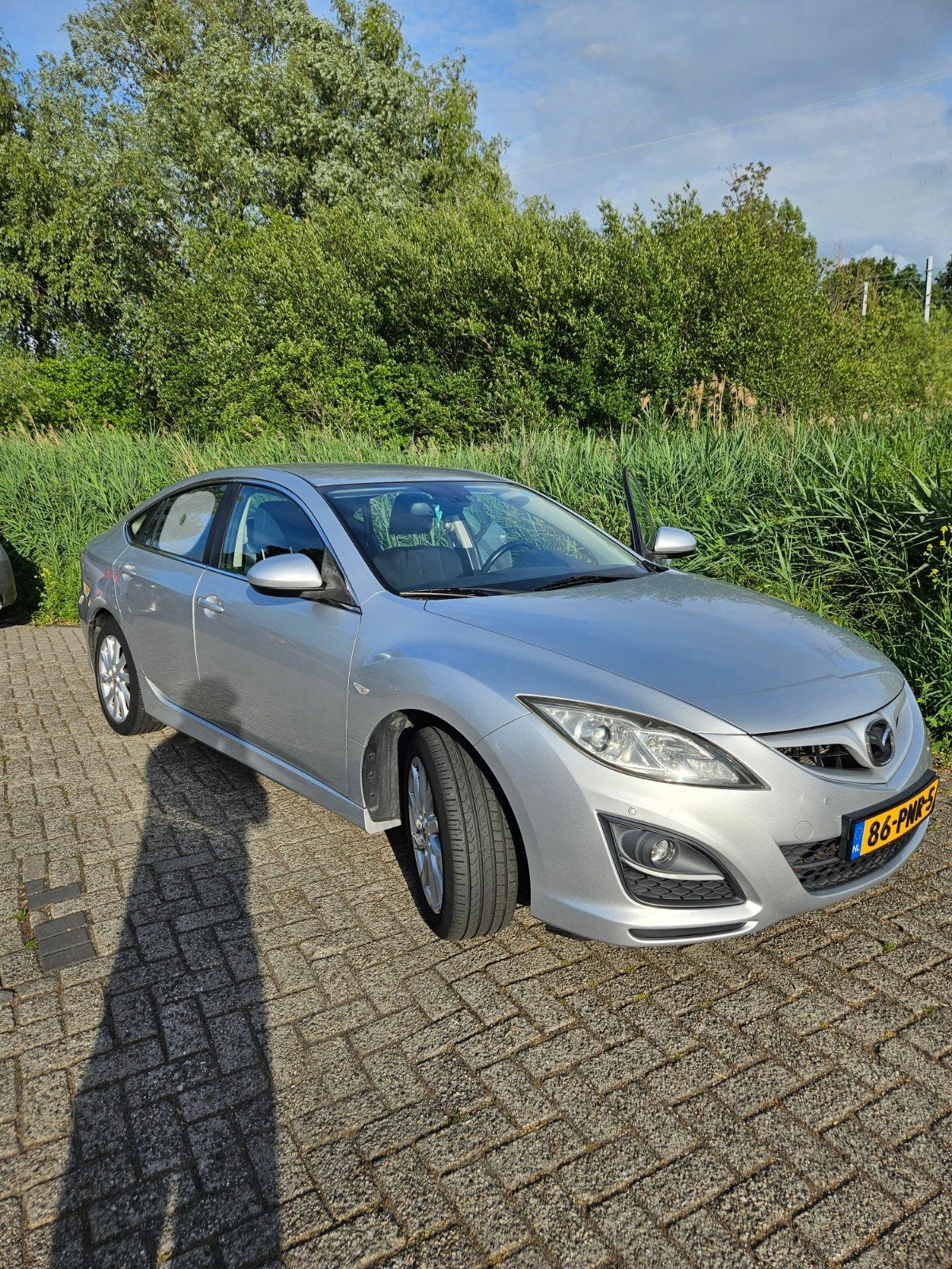 Mazda 6 TS+ 2.0 sedan 2011 Dealer onderhouden 95.000 zilver, Auto's, Voorwielaandrijving, Euro 5, Stof, Zwart