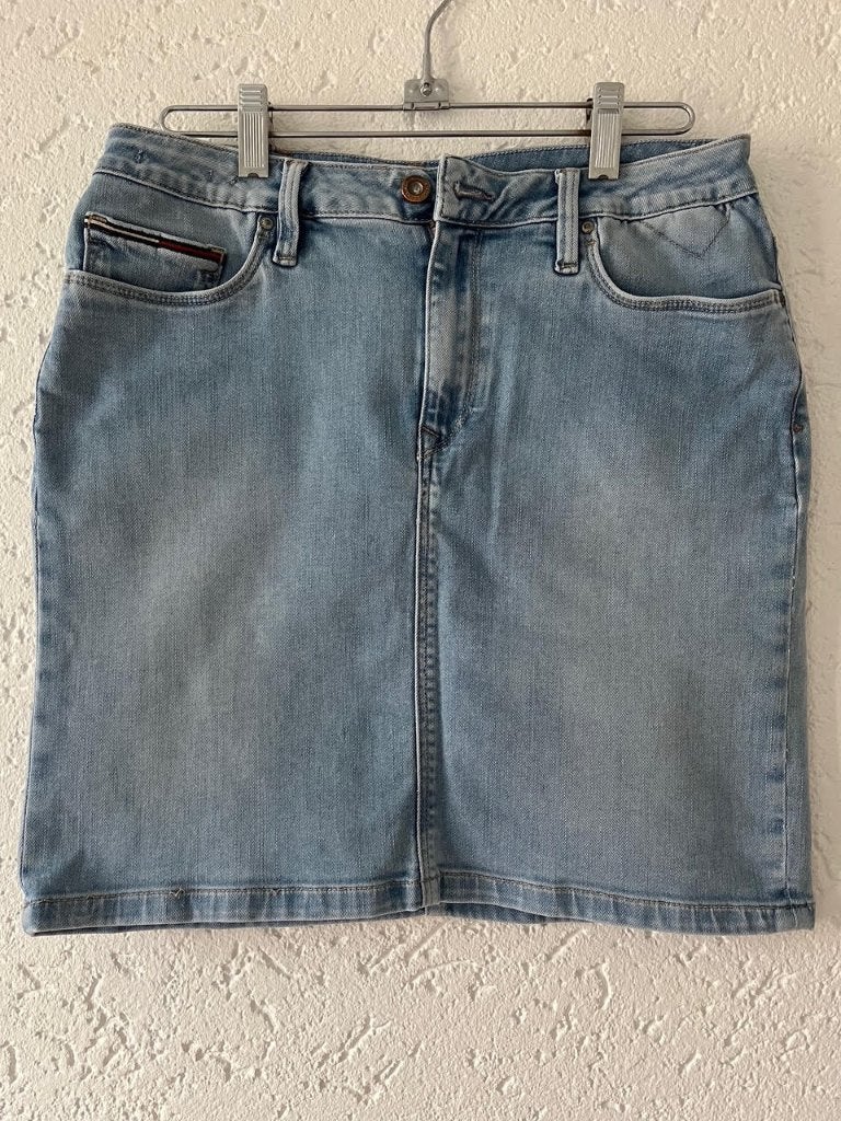Hilfiger Denim spijkerrok, Kleding | Dames, Rokken, Maat 38/40 (M), Zo goed als nieuw, Boven de knie, Tommy Hilfiger
