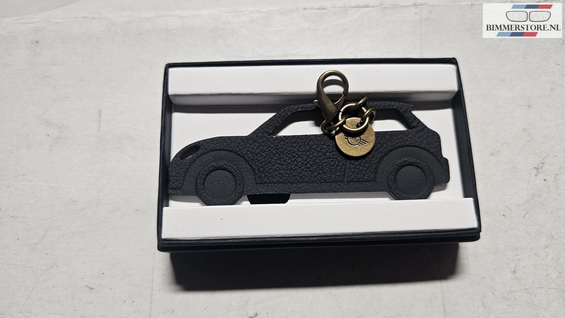 Sleutelhanger keyring antaciet / zwart leer merchandise Mini, -, -, Nieuw, Ophalen of Verzenden