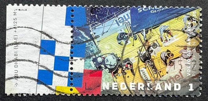 2015 Volvo Ocean Race nvph 3307/tab Brunel, dek vanuit mast, Ophalen of Verzenden, Na 1940, Gestempeld