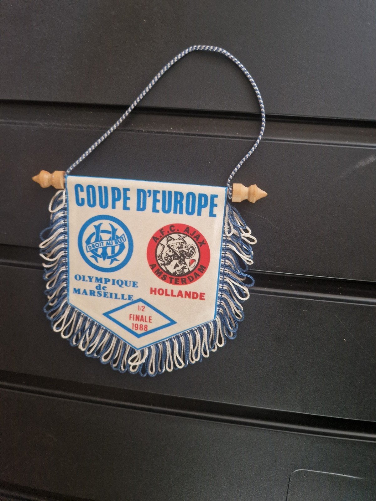 Ajax Olympique Marseille Vaantje Coupe d'Europe 1988, Ophalen, Gebruikt, Ajax, Vaantje of Sjaal