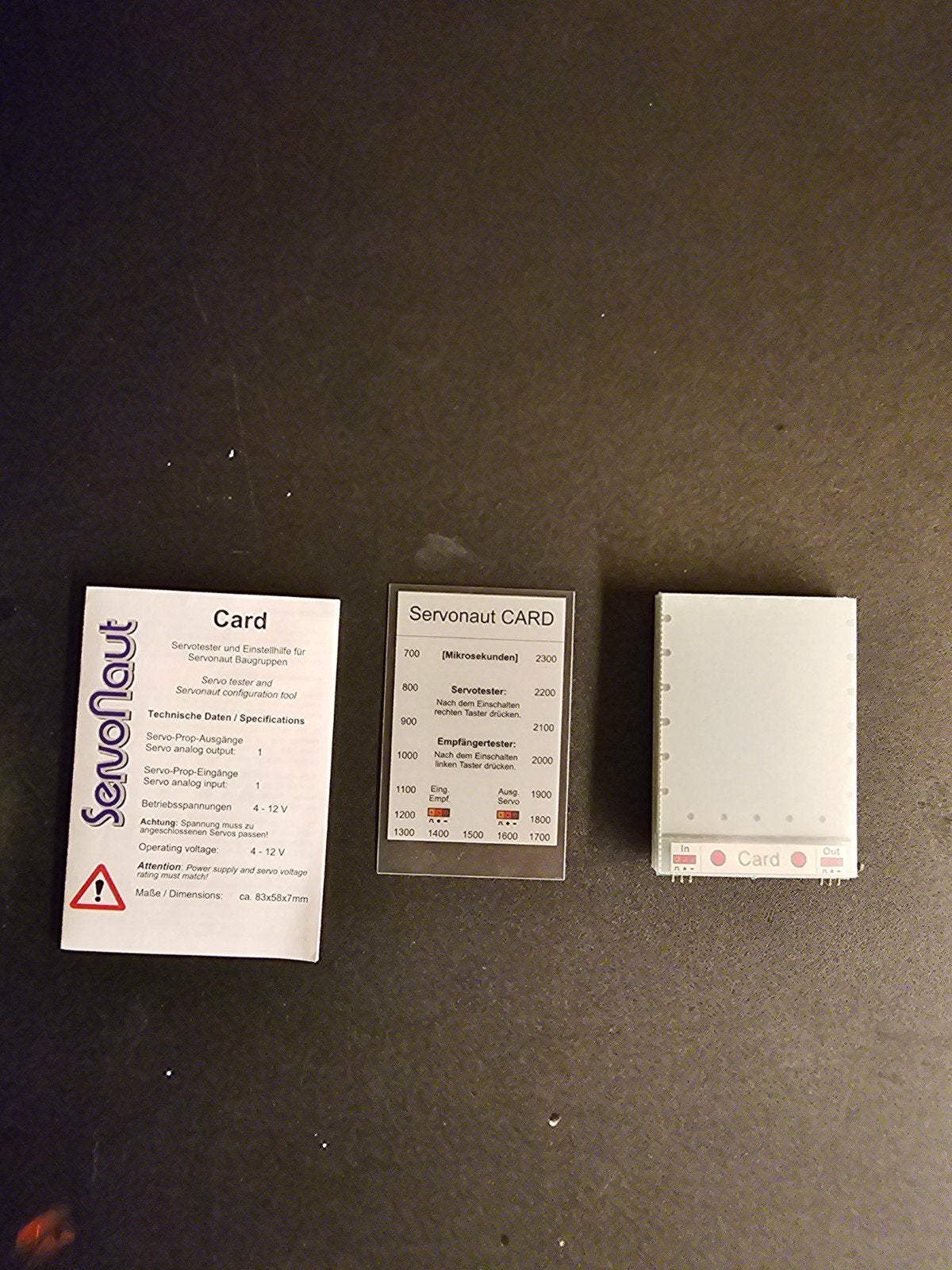 Servonaut card., Zo goed als nieuw, Schaal 1:16, Onderdeel, RTR (Ready to Run)