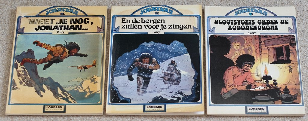 Jonathan - nr 1 t/m 11 - 10 albums - Lombard -| 1977-1986, Ophalen of Verzenden, Zo goed als nieuw, Meerdere stripboeken, Cosey