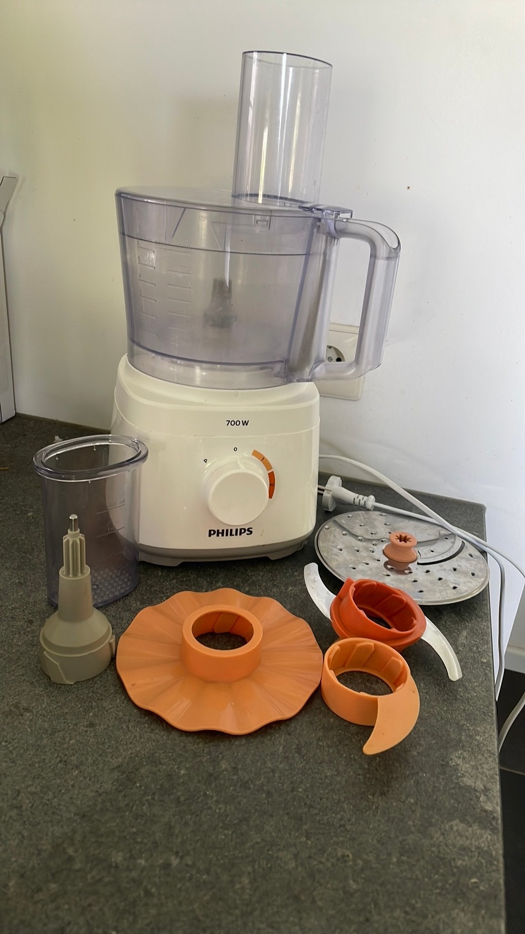 Keukenmachine Philips, Witgoed en Apparatuur, Keukenmixers, Zo goed als nieuw, 2 tot 3 liter, 3 snelheden of meer, Vaatwasserbestendig