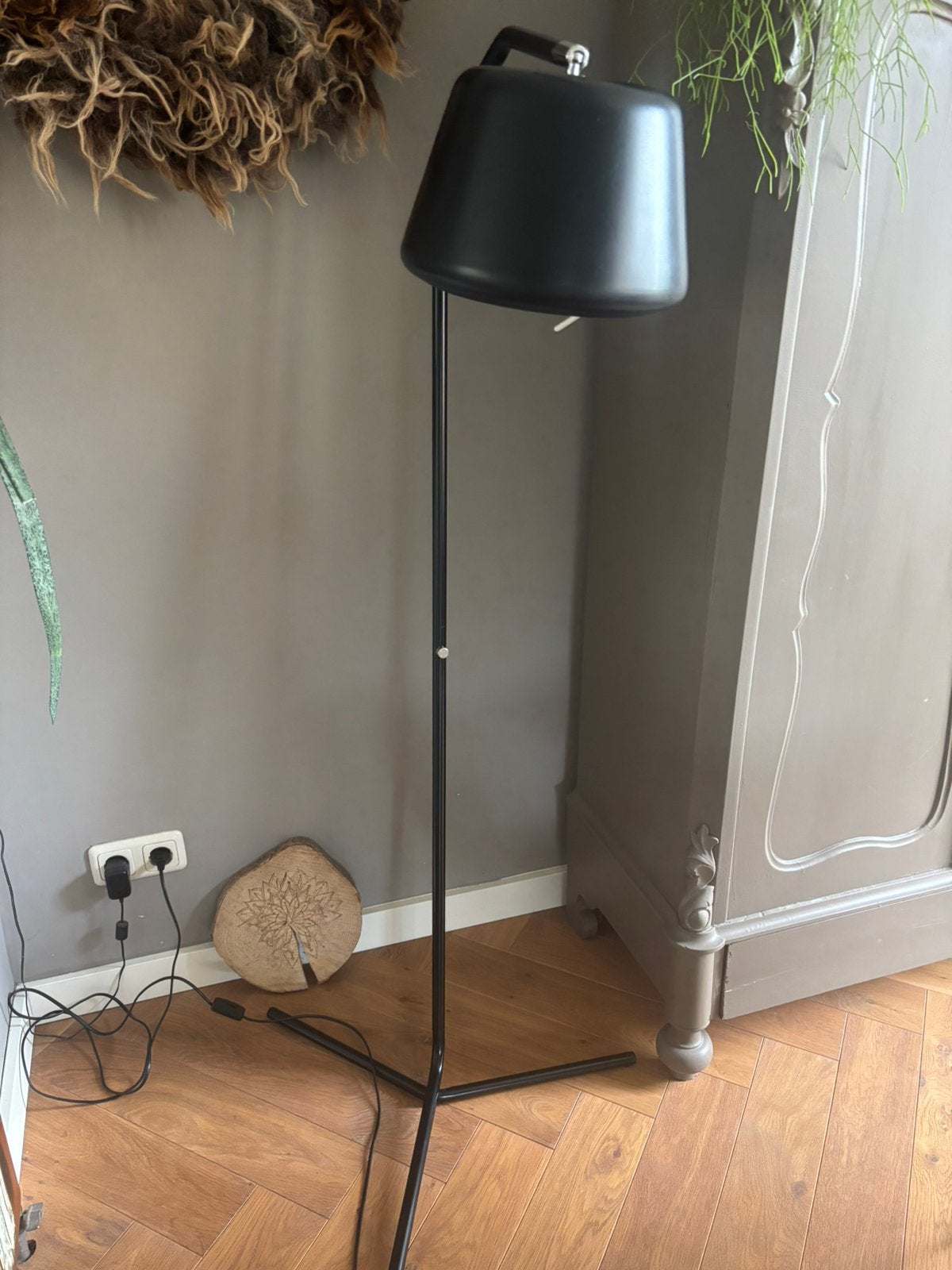 Staande vloerlamp, Huis en Inrichting, Ophalen, E27 (groot), Zo goed als nieuw, Metaal