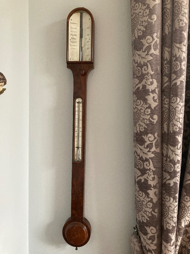 19e eeuws Torricelli barometer, Ophalen, Gebruikt, Weerstation