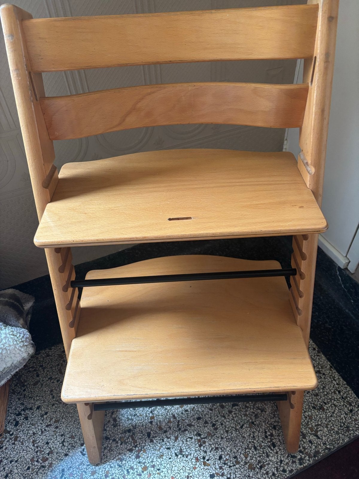 Houten meegroeistoel, Ophalen, Gebruikt, Meegroeistoel