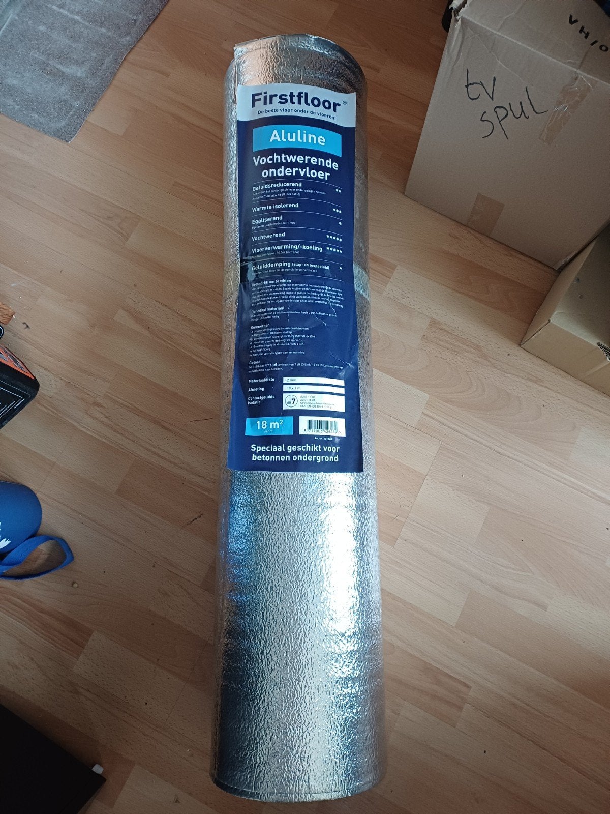 Aluline Laminaat ondervloer 18 m2 - Nieuw, Doe-het-zelf en Verbouw, Ophalen, Overige materialen, Nieuw, 10 m² of meer