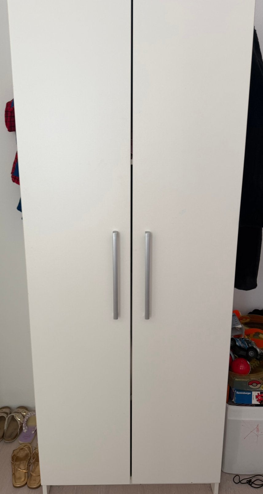 Kledingkast met 1 plank en een kledingrek erin, Ophalen, 50 tot 100 cm, Zo goed als nieuw, 150 tot 200 cm
