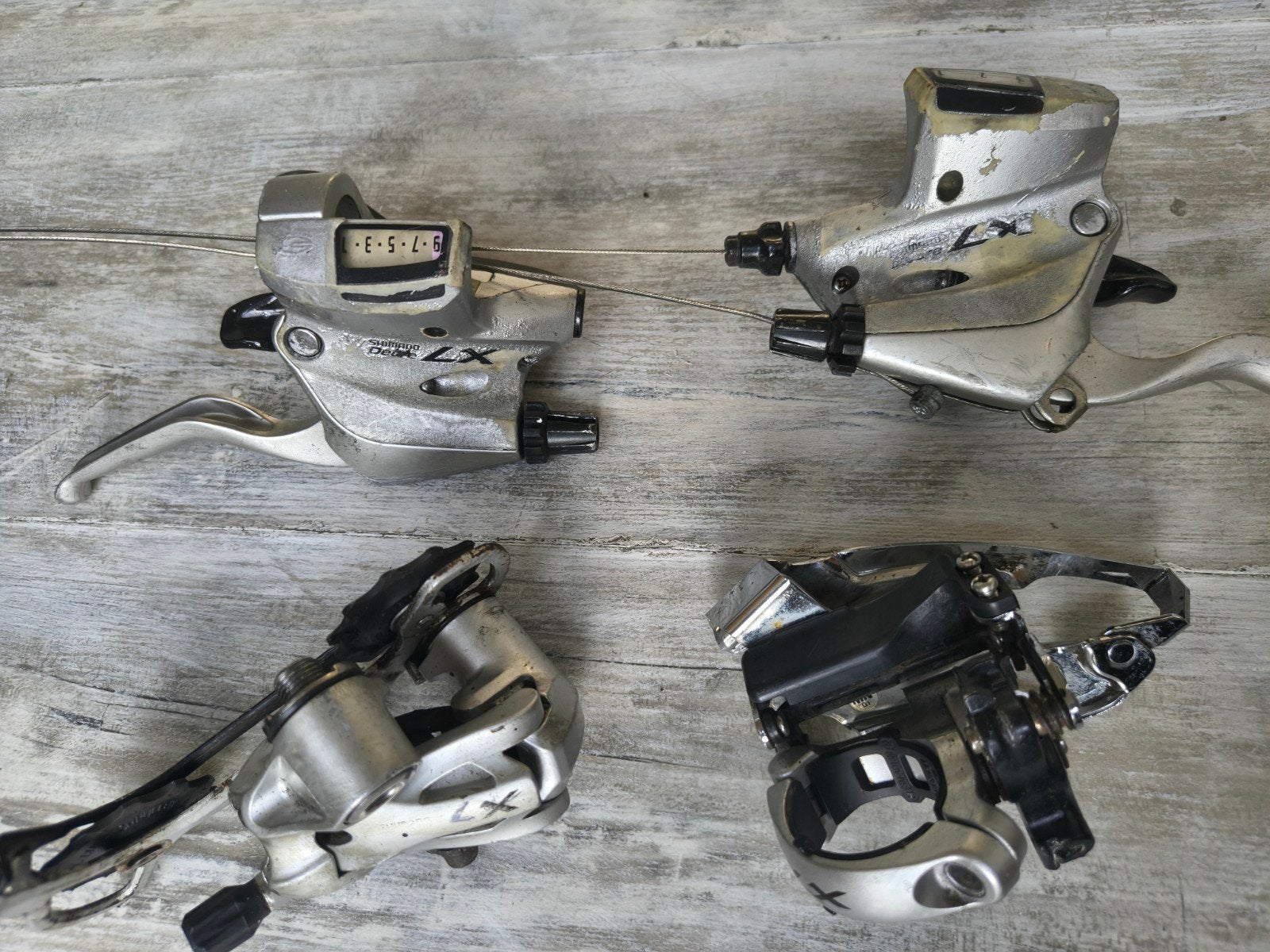 Shimano deore LX derailleurs en shifters 3x9 speed, Fietsen en Brommers, Fietsonderdelen, Ophalen of Verzenden