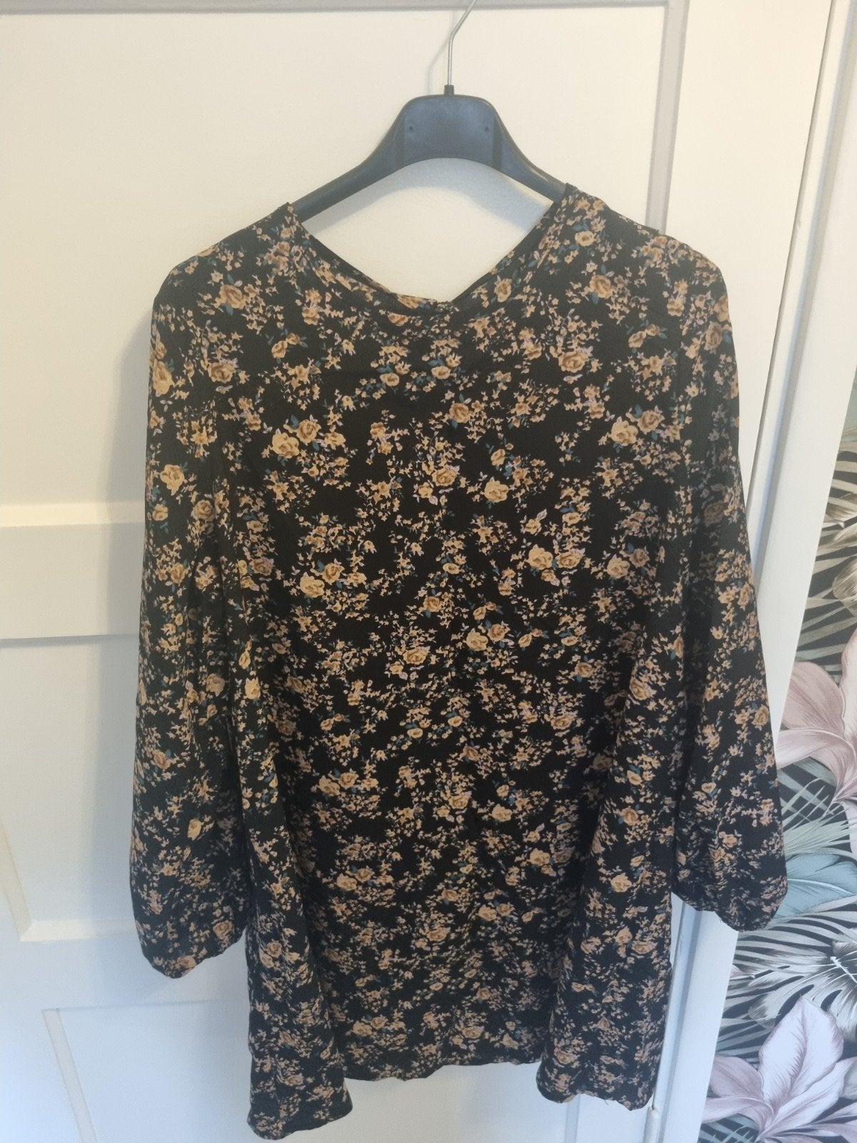Shein Zwart Bloemenjurkje Maat S, Zwart, Ophalen of Verzenden, Zo goed als nieuw, SHEIN