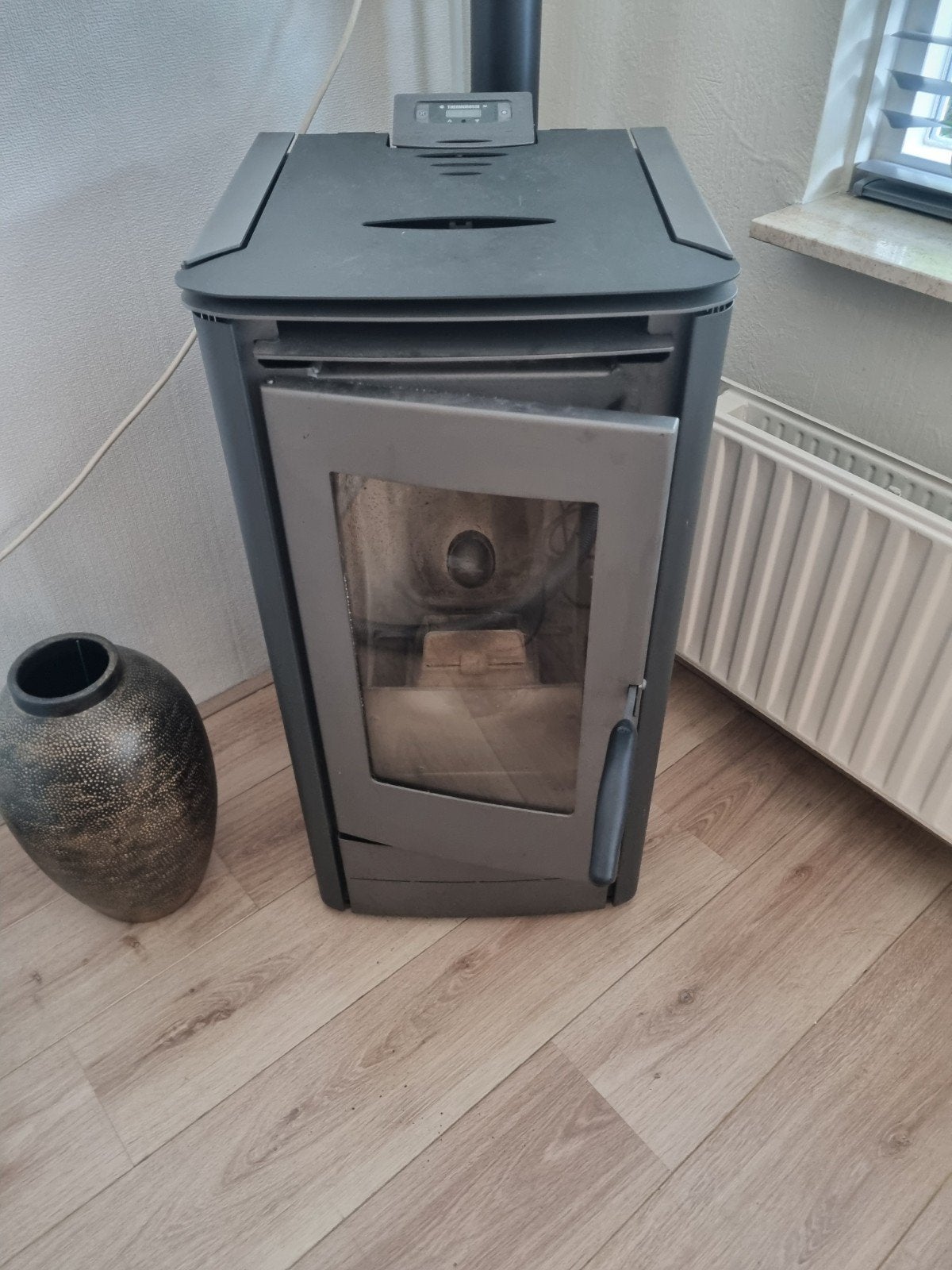 Thermorossi pelletkachel, Huis en Inrichting, Kachels, Gebruikt, Vrijstaand, Pelletkachel, Overige brandstoffen, Ophalen