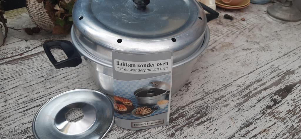 Wonderpan, bakken zonder oven ideaal vd camping, Ophalen of Verzenden, Zo goed als nieuw, Overige materialen, Overige typen