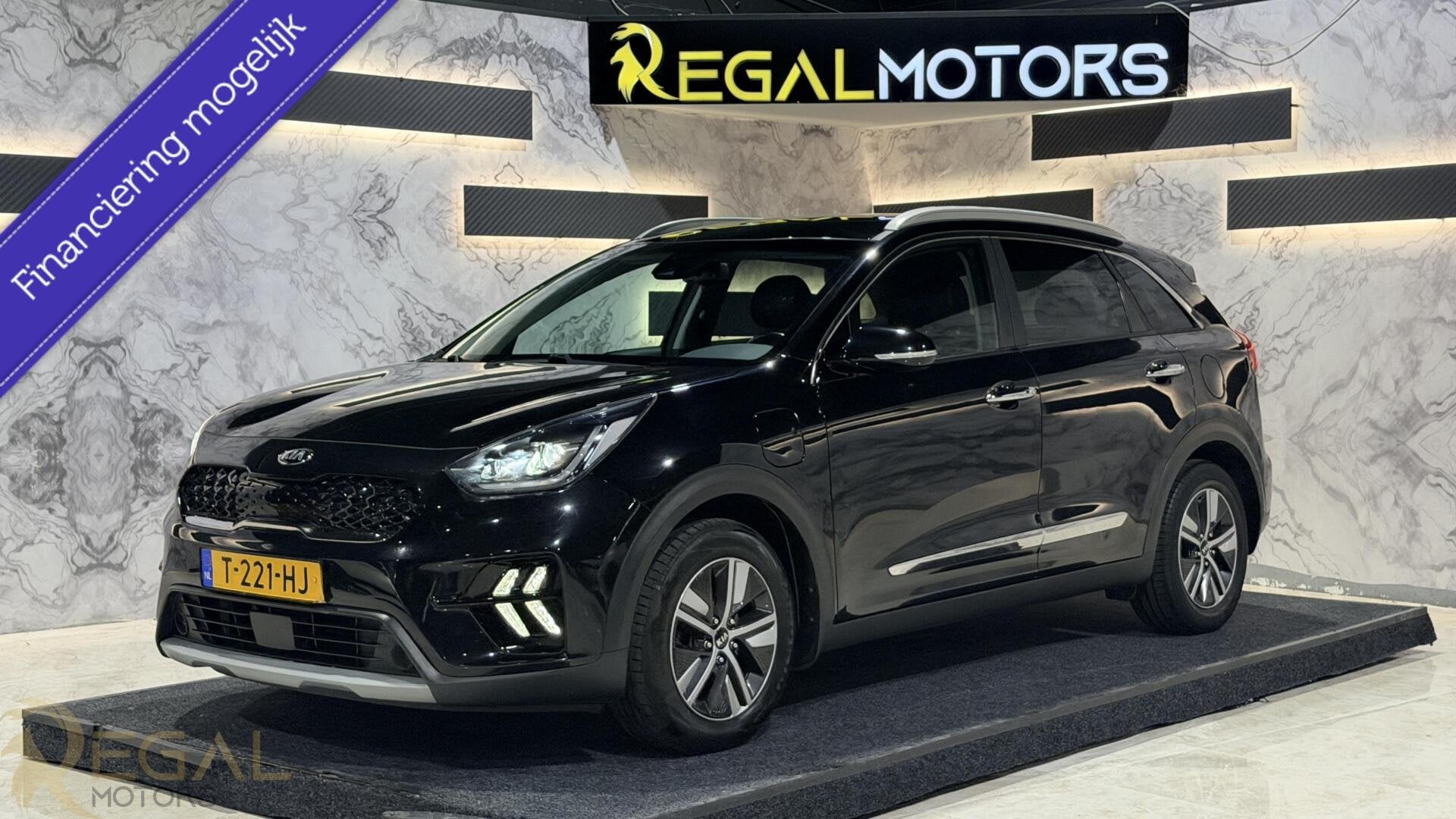 Kia Niro 1.6 GDi PHEV DynamicLine | Lane Ass | Leder | stoel, Gebruikt, Euro 6, Zwart, Leder