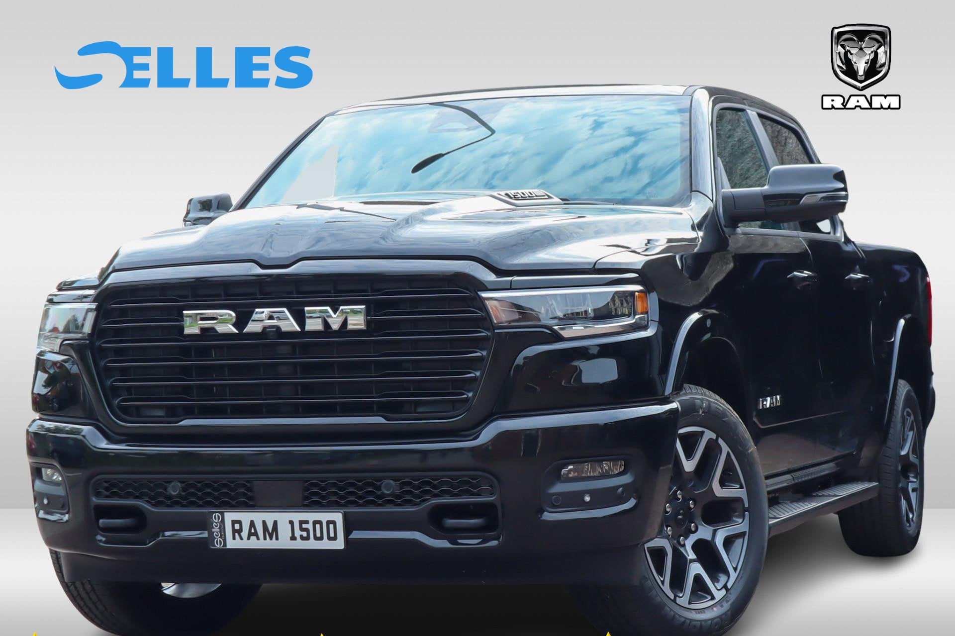 Dodge Ram 1500 2025 3.0L HURRICANE LARAMIE SPORT | BPM VRIJ, Auto's, Automaat, Zwart, 2993 cc, Zwart