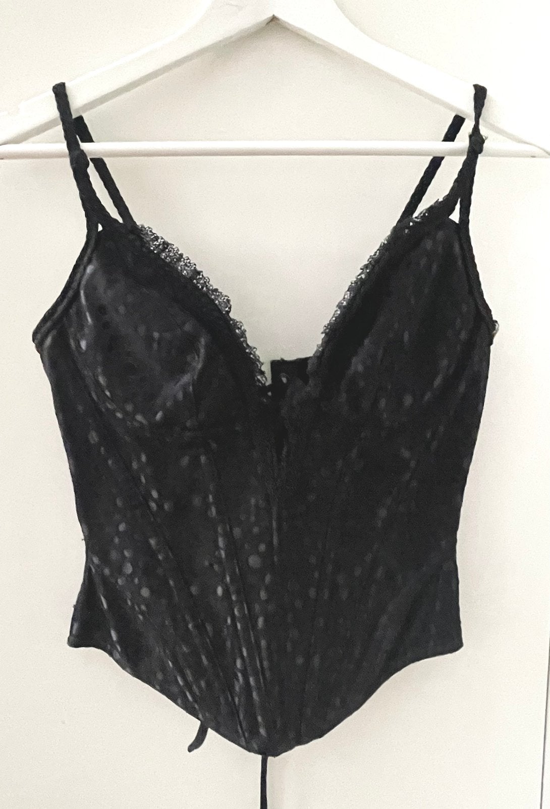 Cadolle corset nieuw met prijskaartje M zwart viscose satijn, Ophalen of Verzenden, Zwart, Body of Korset