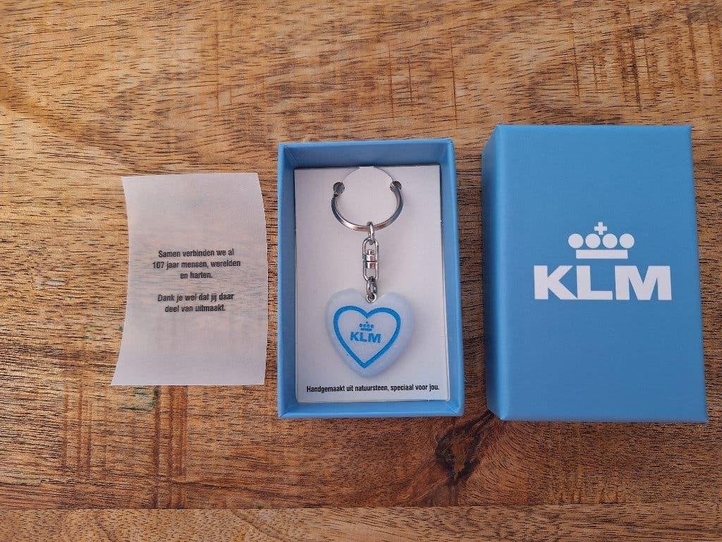 KLM 107 jaar sleutelhanger, Verzamelen, Verzenden, Nieuw, Overige typen