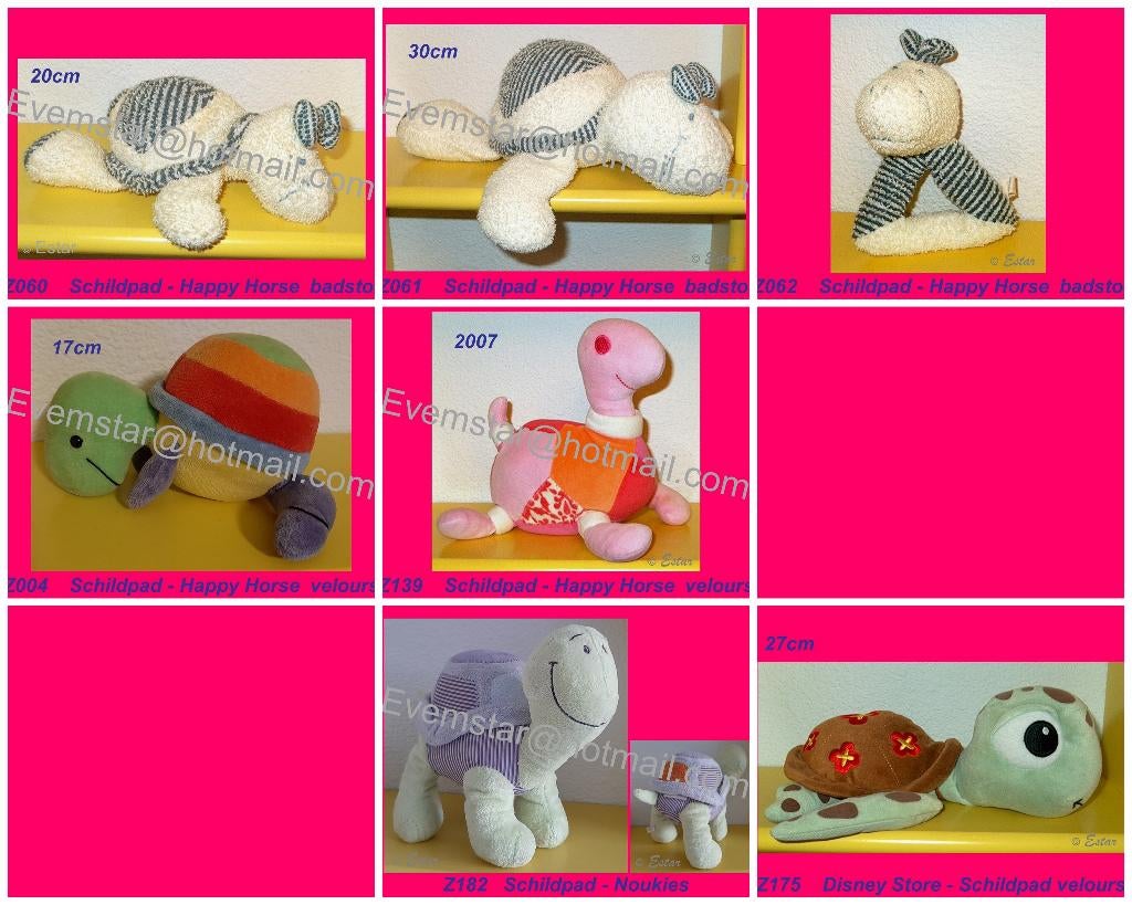 Schildpad Schildpadje Happy Horse Disney Store Noukies, Ophalen, Zo goed als nieuw, Overige typen
