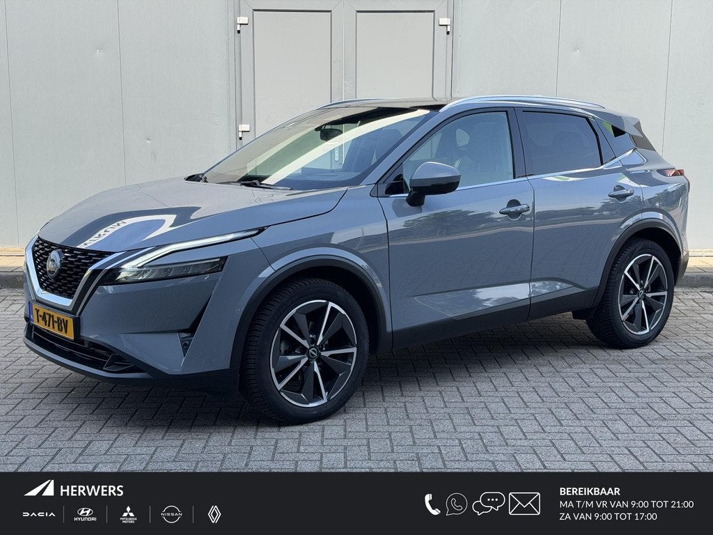 Nissan Qashqai 1.3 MHEV Tekna / Trekhaak / Panoramadak / HUD, Auto's, Nissan, Voorwielaandrijving, 1304 kg, Gebruikt, Euro 6