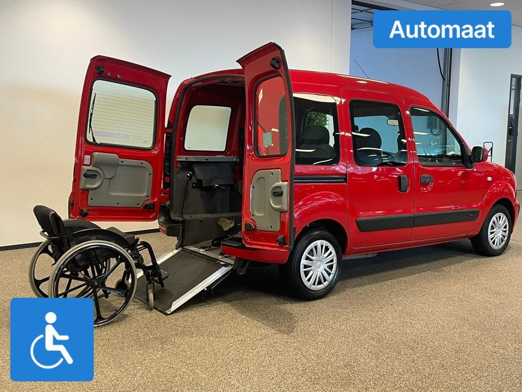 Renault Kangoo Rolstoelauto Automaat 3+1, Stof, Gebruikt, 49 €/maand, Origineel Nederlands