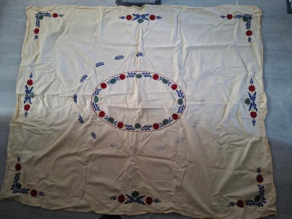Boerenbont tafelkleed borduren, Ophalen of Verzenden, Rechthoek