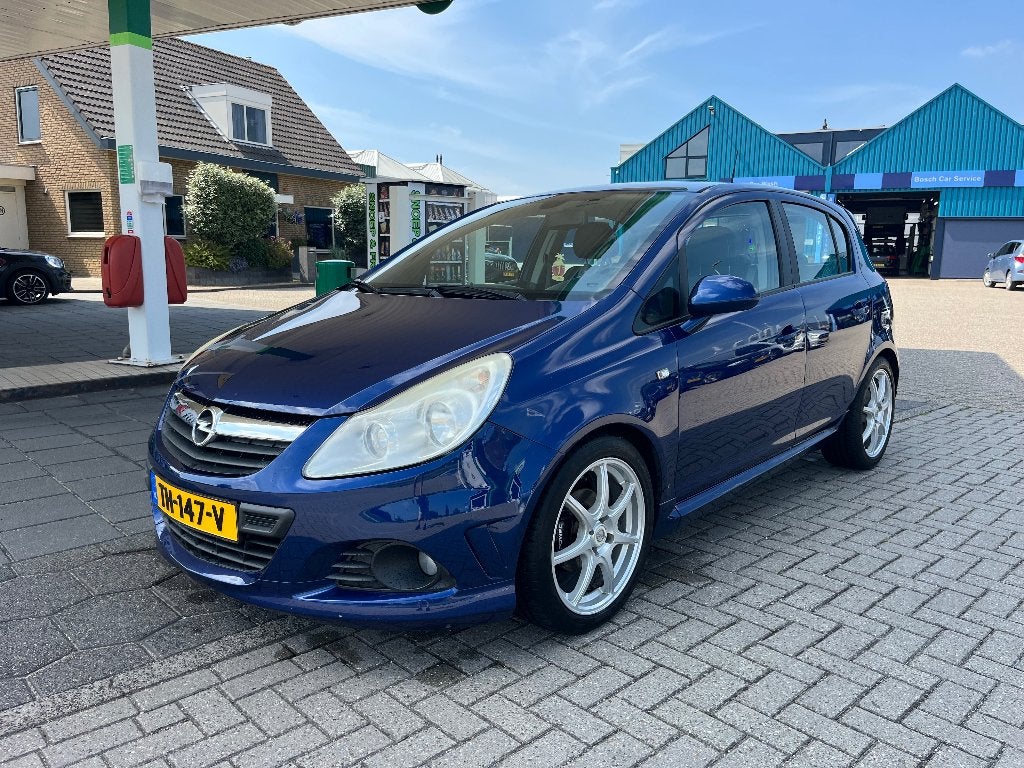 Opel Corsa 1.4 OPC-LINE 16V 5D 2008 Blauw, Auto's, Opel, Voorwielaandrijving, 1063 kg, Zwart, 4 cilinders