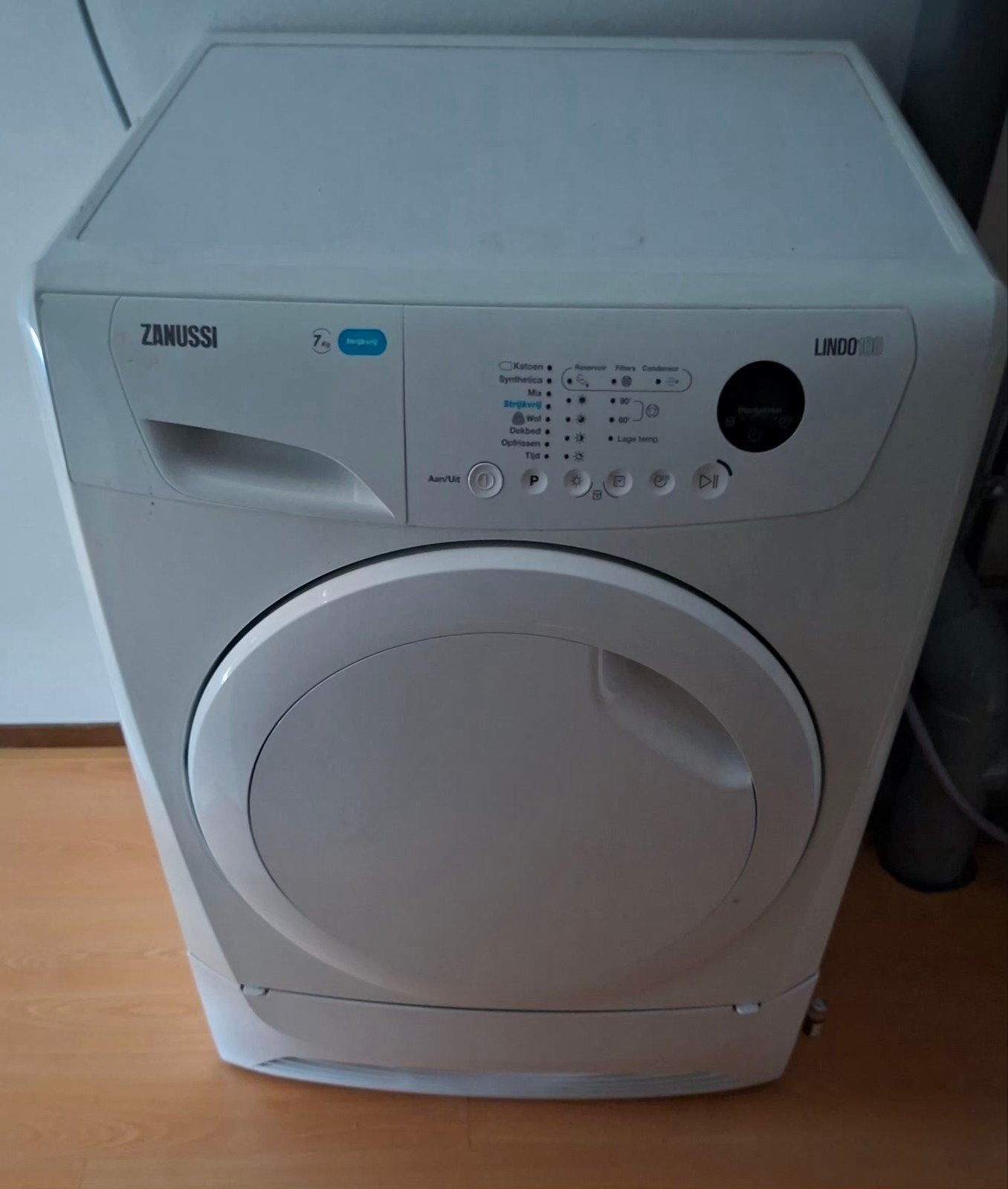 Zanussi Lindo 100 condensdroger 7kg -  t, Ophalen, 6 tot 8 kg, Gebruikt, Voorlader